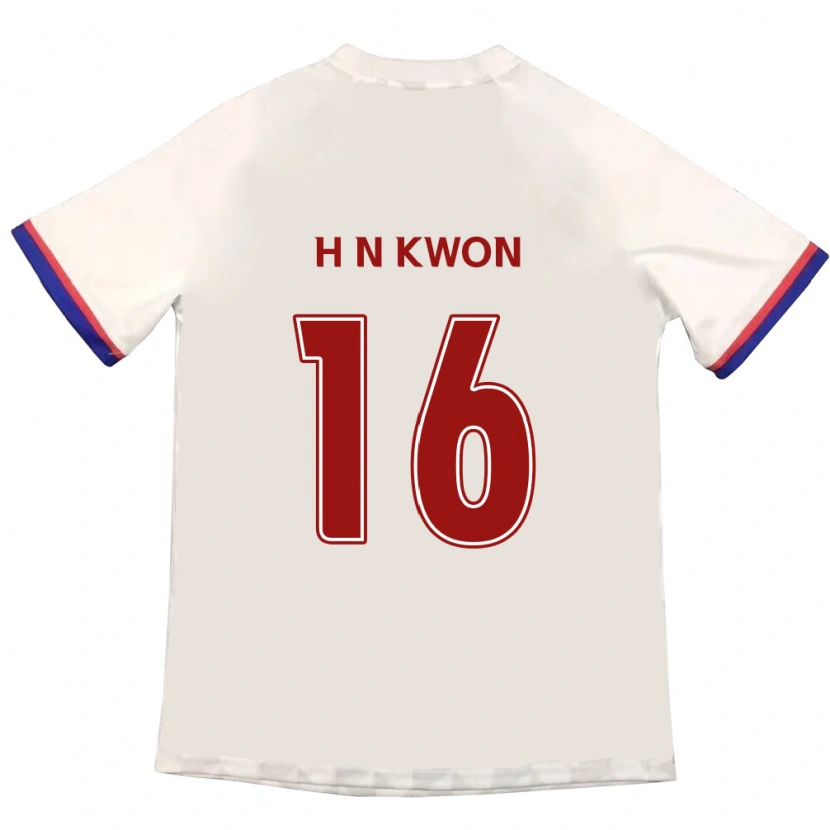 Danxen Män Nam-Hoon Kwon #16 Off-White Röd Bortatröja Matchtröjor 2025/26 Tröjor T-Tröja