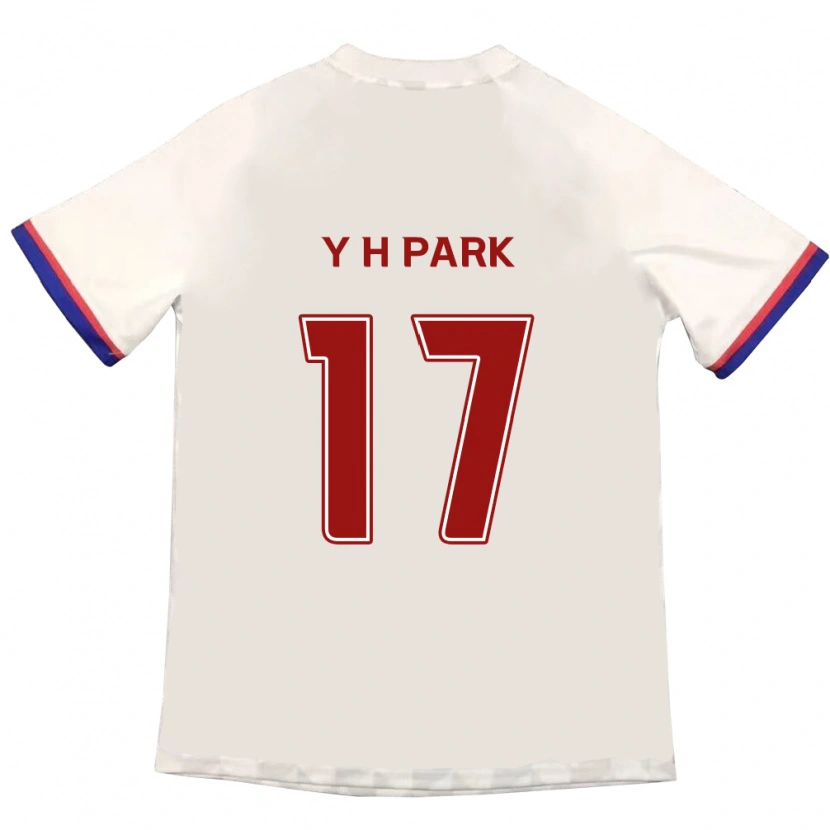 Danxen Män Yong-Hui Park #17 Off-White Röd Bortatröja Matchtröjor 2025/26 Tröjor T-Tröja