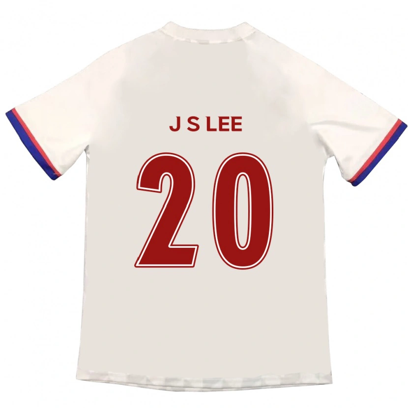Danxen Män Ji-Sol Lee #20 Off-White Röd Bortatröja Matchtröjor 2025/26 Tröjor T-Tröja