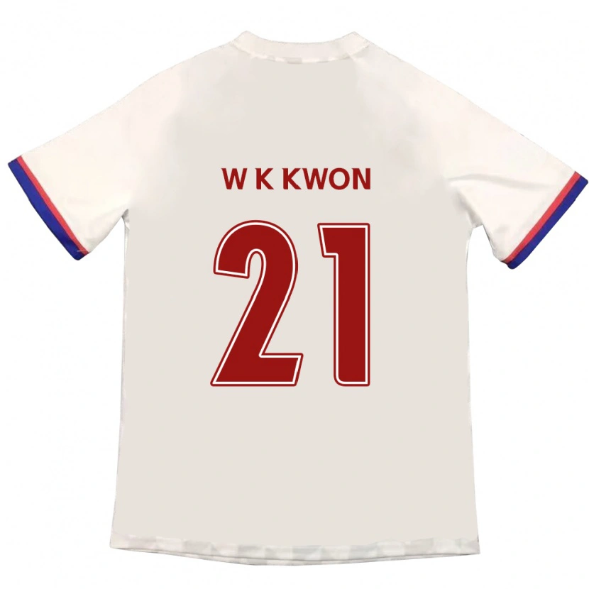 Danxen Män Kyung-Won Kwon #21 Off-White Röd Bortatröja Matchtröjor 2025/26 Tröjor T-Tröja