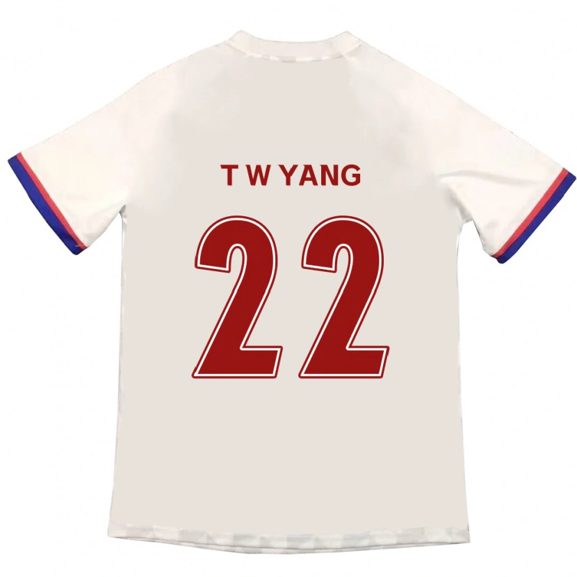 Danxen Män Tae-Who Yang #22 Off-White Röd Bortatröja Matchtröjor 2025/26 Tröjor T-Tröja