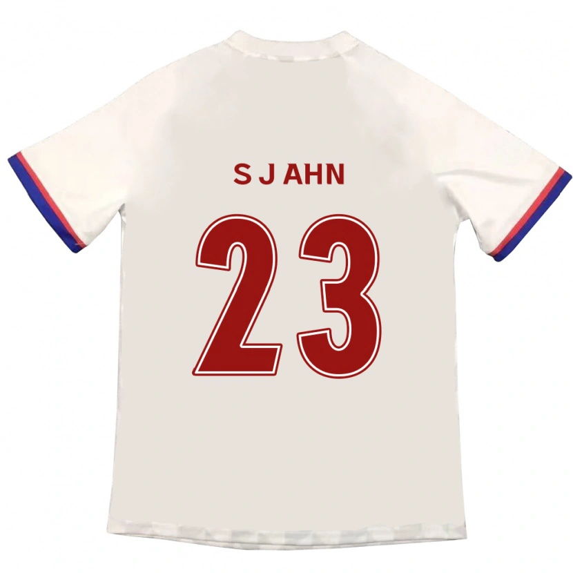 Danxen Män Jun-Su Ahn #23 Off-White Röd Bortatröja Matchtröjor 2025/26 Tröjor T-Tröja