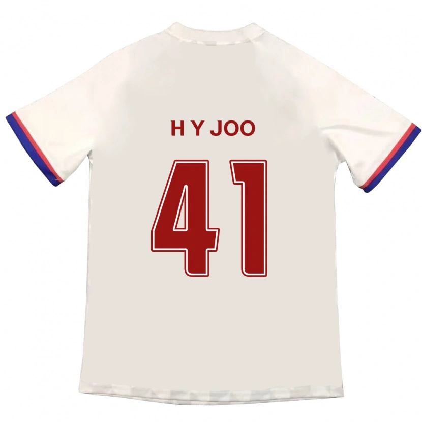 Danxen Män Ho-Yeon Joo #41 Off-White Röd Bortatröja Matchtröjor 2025/26 Tröjor T-Tröja