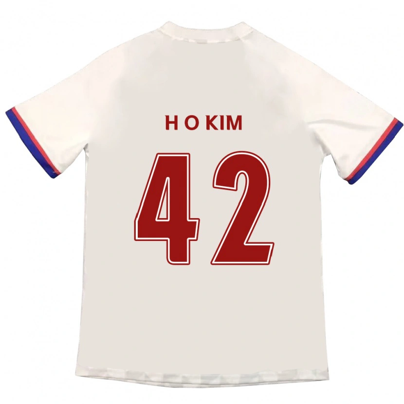 Danxen Män One-Hyung Kim #42 Off-White Röd Bortatröja Matchtröjor 2025/26 Tröjor T-Tröja