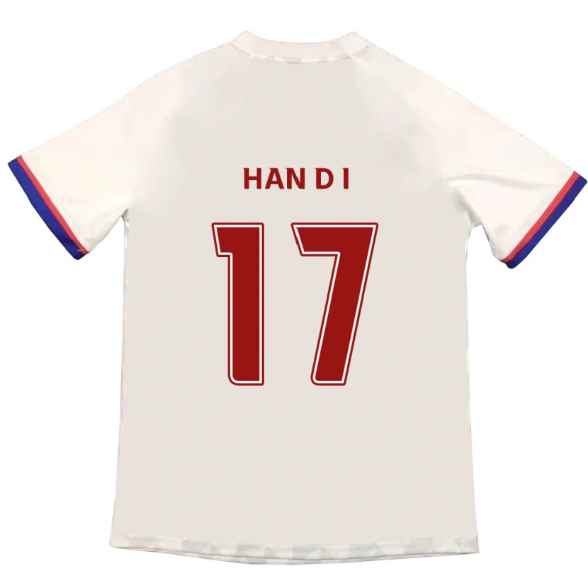 Danxen Män Han Da-In #17 Off-White Röd Bortatröja Matchtröjor 2025/26 Tröjor T-Tröja