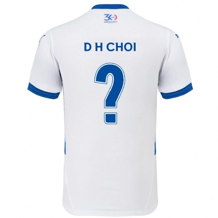 Danxen Män Da-Hun Choi #0 Vit Kungsblå Bortatröja Matchtröjor 2025/26 Tröjor T-Tröja