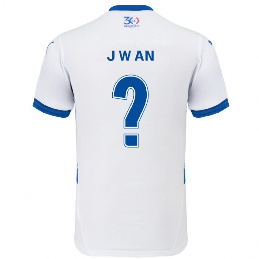 Danxen Män Joo-Wan An #0 Vit Kungsblå Bortatröja Matchtröjor 2025/26 Tröjor T-Tröja