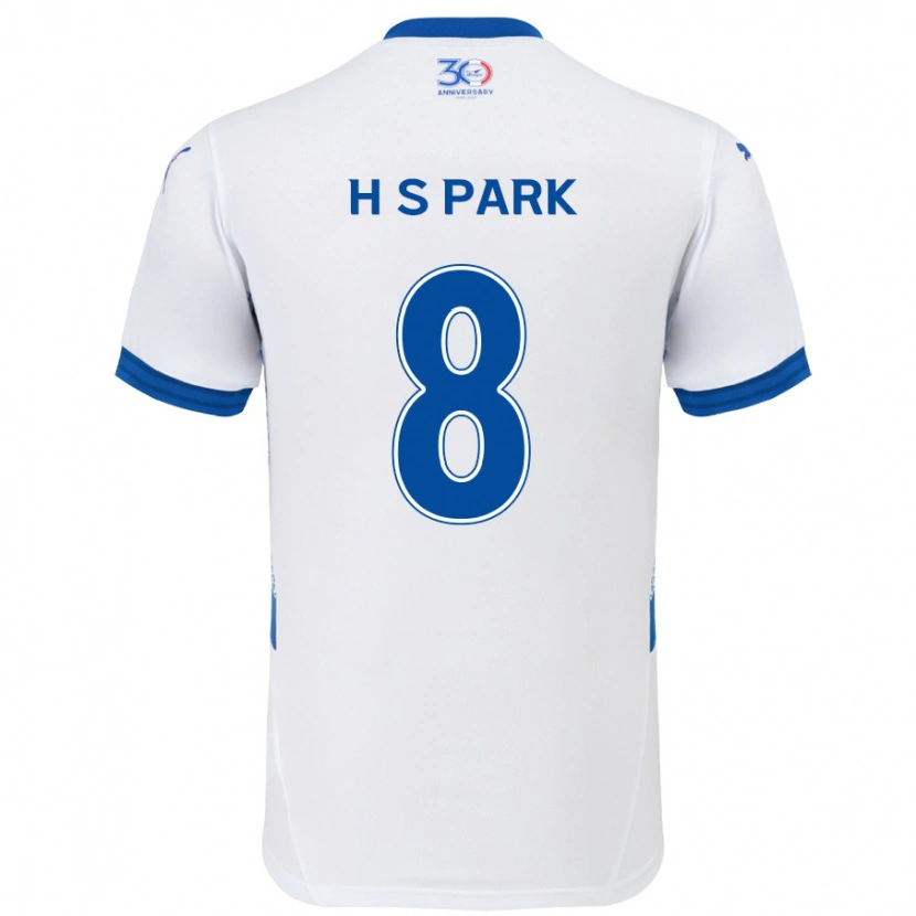Danxen Män Sang-Hyeok Park #8 Vit Kungsblå Bortatröja Matchtröjor 2025/26 Tröjor T-Tröja