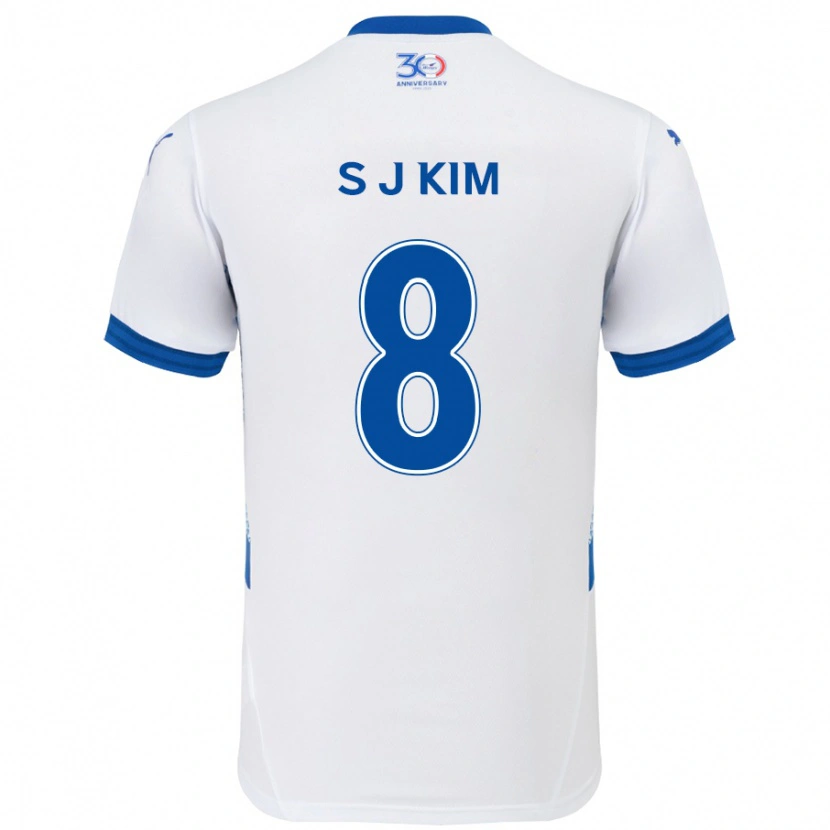 Danxen Män Ji-Sung Kim #8 Vit Kungsblå Bortatröja Matchtröjor 2025/26 Tröjor T-Tröja