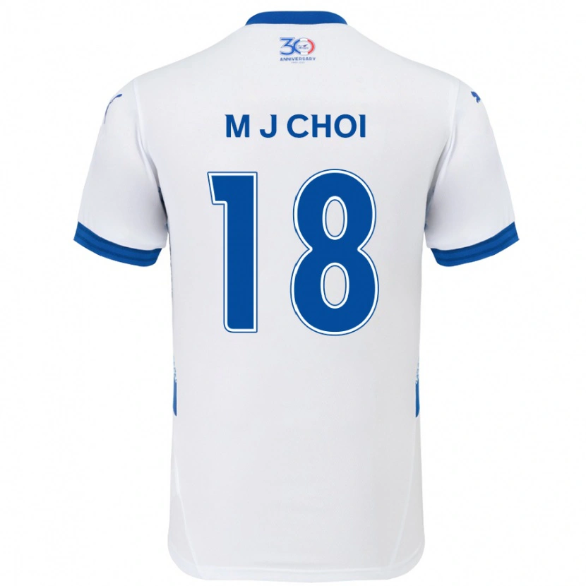 Danxen Män Ji-Moog Choi #18 Vit Kungsblå Bortatröja Matchtröjor 2025/26 Tröjor T-Tröja
