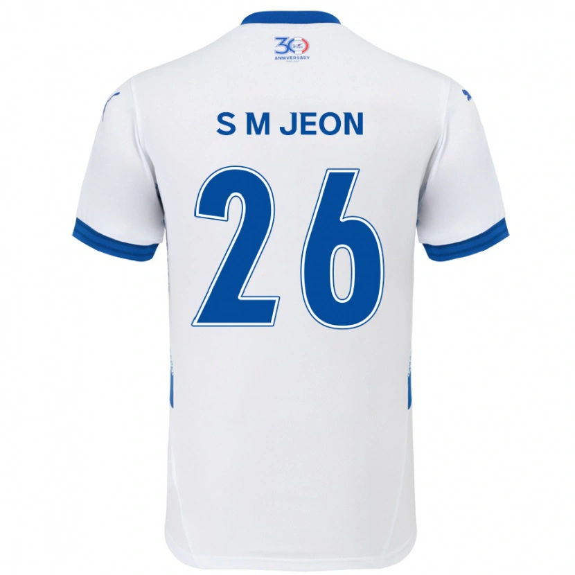 Danxen Män Min-Seung Jeon #26 Vit Kungsblå Bortatröja Matchtröjor 2025/26 Tröjor T-Tröja