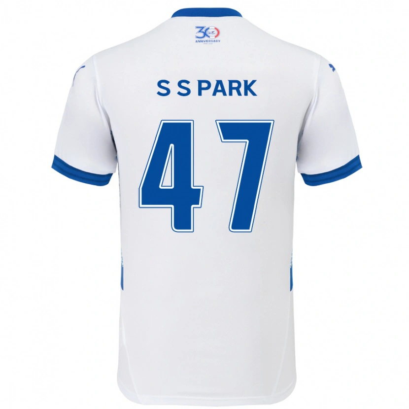 Danxen Män Seung-Soo Park #47 Vit Kungsblå Bortatröja Matchtröjor 2025/26 Tröjor T-Tröja