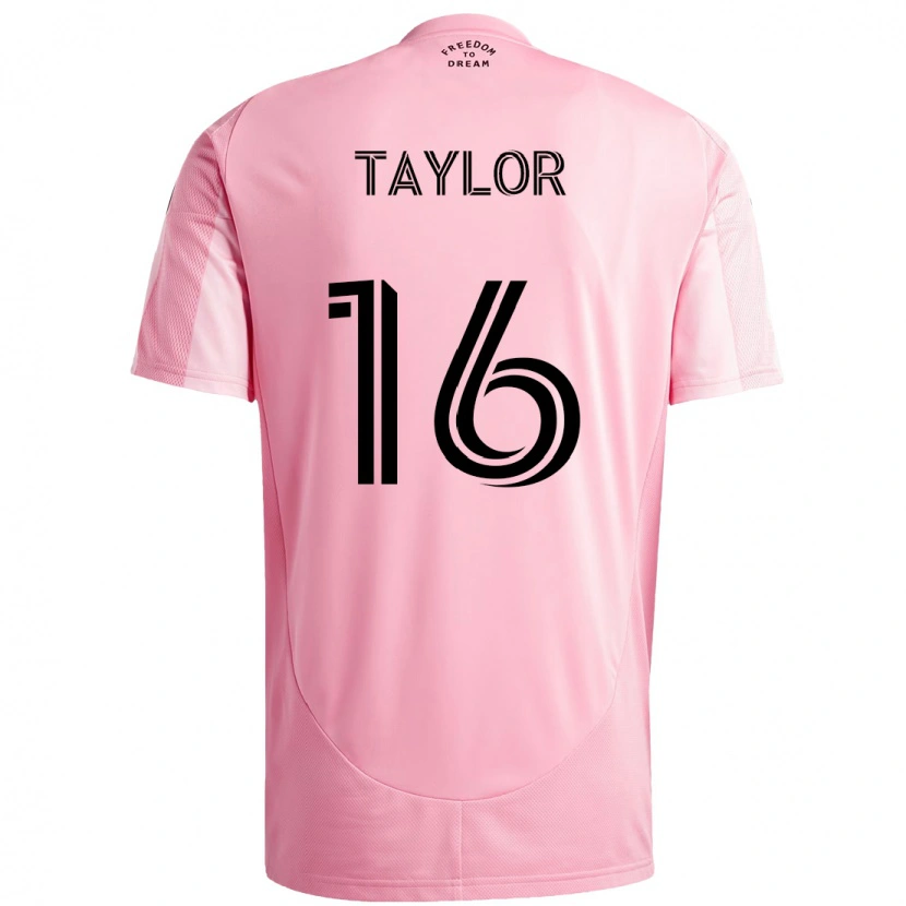 Danxen Kvinnor Robert Taylor #16 Svart Rosa Hemmatröja Matchtröjor 2025/26 Tröjor T-Tröja