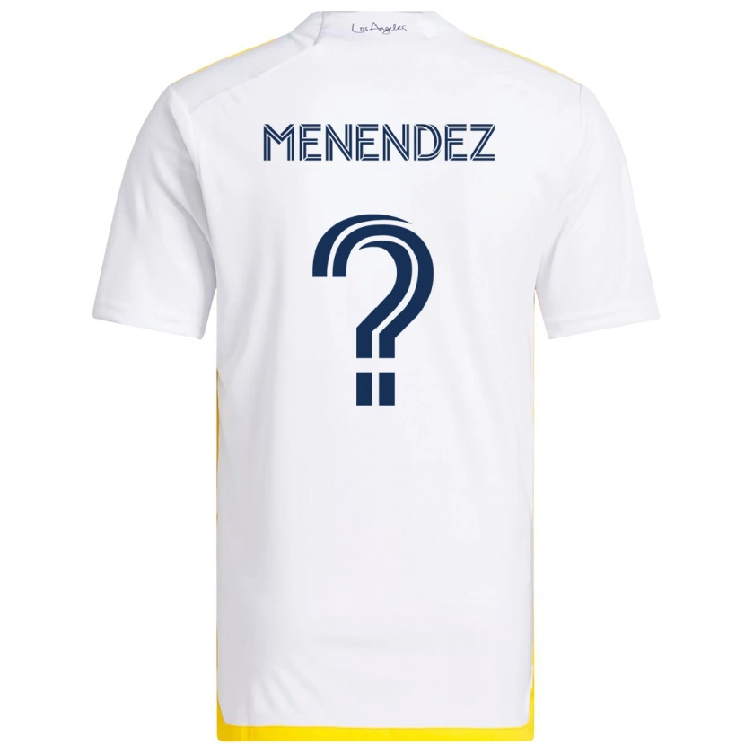 Danxen Kvinnor Alexsander Menendez #0 Vit Gul Hemmatröja Matchtröjor 2025/26 Tröjor T-Tröja