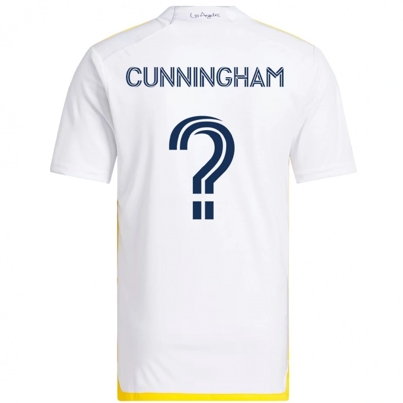 Danxen Kvinnor Joaquin Cunningham #0 Vit Gul Hemmatröja Matchtröjor 2025/26 Tröjor T-Tröja