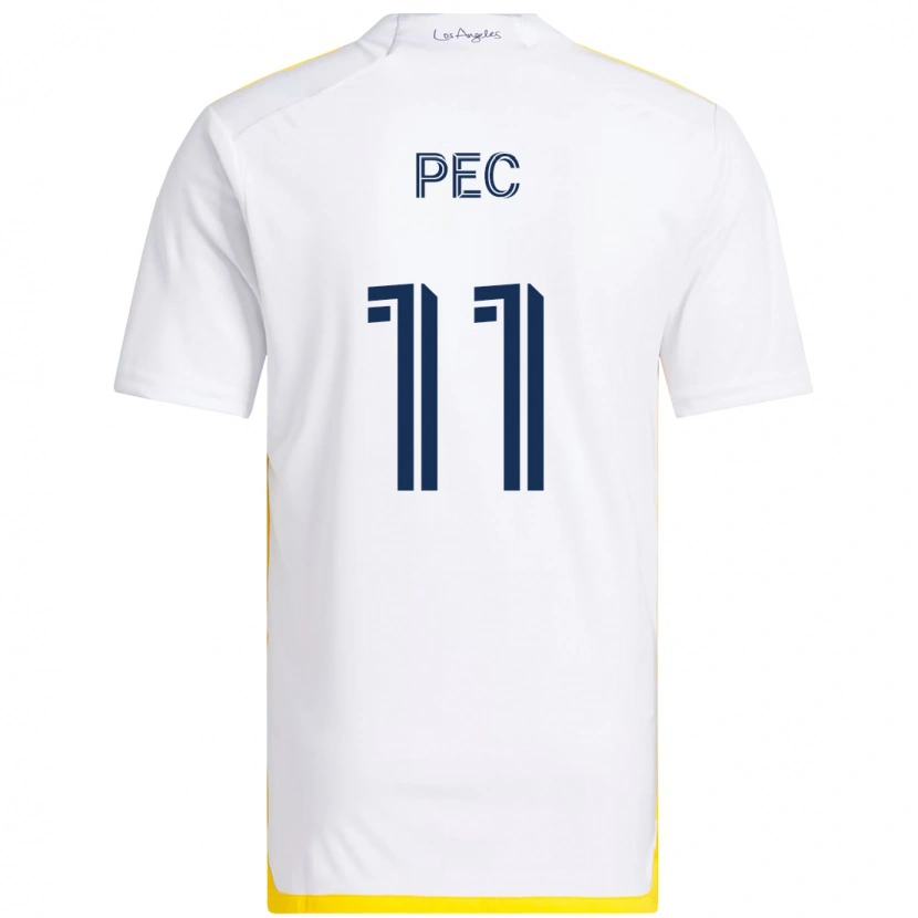 Danxen Kvinnor Gabriel Pec #11 Vit Gul Hemmatröja Matchtröjor 2025/26 Tröjor T-Tröja