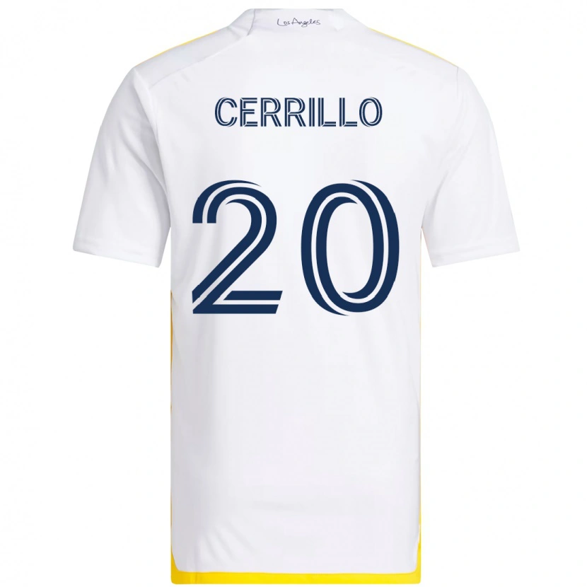 Danxen Kvinnor Edwin Cerrillo #20 Vit Gul Hemmatröja Matchtröjor 2025/26 Tröjor T-Tröja