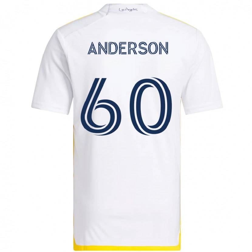 Danxen Kvinnor Nolan Anderson #60 Vit Gul Hemmatröja Matchtröjor 2025/26 Tröjor T-Tröja