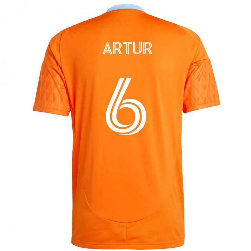 Danxen Kvinnor Artur #6 Orange Vit Hemmatröja Matchtröjor 2025/26 Tröjor T-Tröja