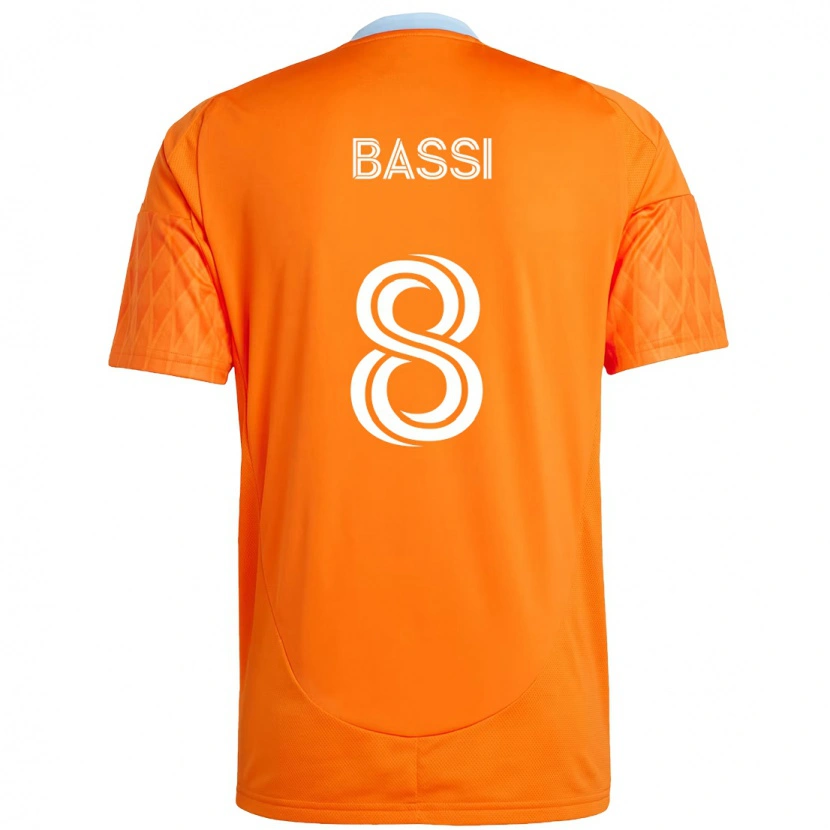Danxen Kvinnor Amine Bassi #8 Orange Vit Hemmatröja Matchtröjor 2025/26 Tröjor T-Tröja