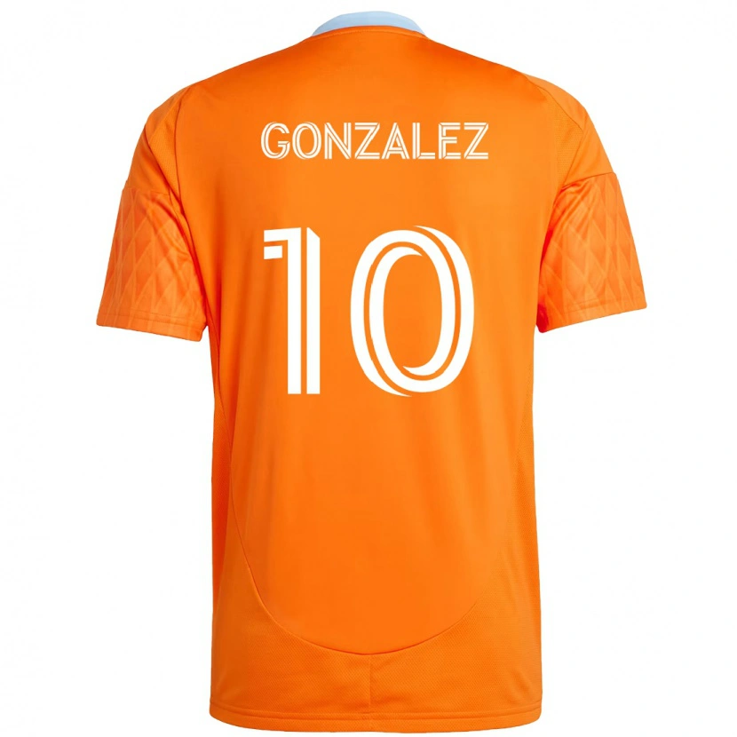 Danxen Kvinnor Yair González #10 Orange Vit Hemmatröja Matchtröjor 2025/26 Tröjor T-Tröja