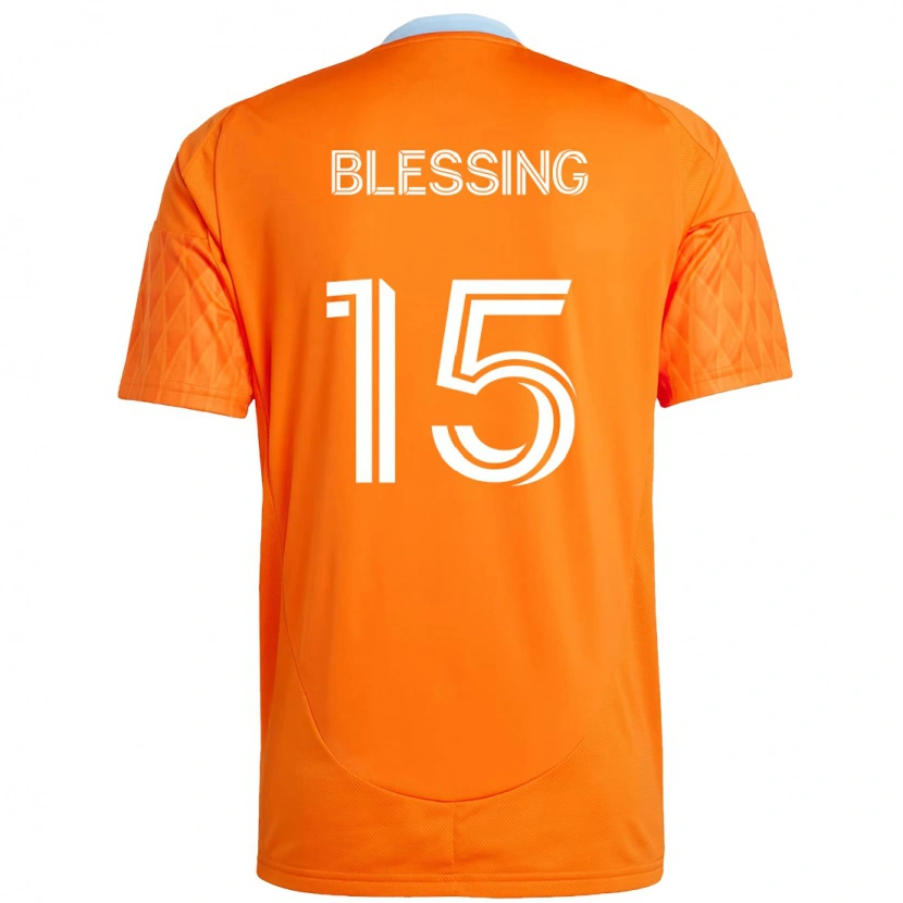 Danxen Kvinnor Latif Blessing #15 Orange Vit Hemmatröja Matchtröjor 2025/26 Tröjor T-Tröja