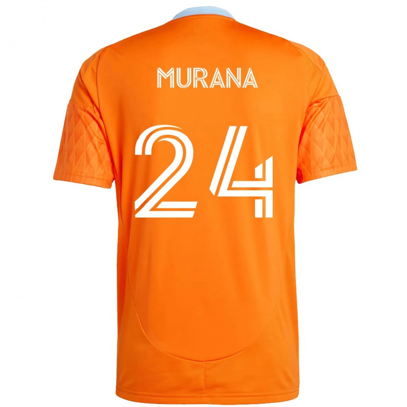Danxen Kvinnor Mujeeb Murana #24 Orange Vit Hemmatröja Matchtröjor 2025/26 Tröjor T-Tröja