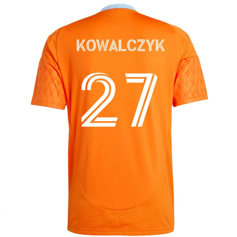 Danxen Kvinnor Sebastian Kowalczyk #27 Orange Vit Hemmatröja Matchtröjor 2025/26 Tröjor T-Tröja