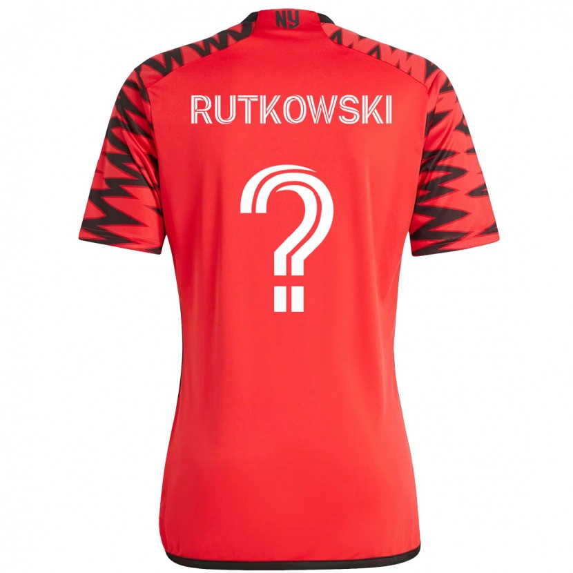 Danxen Kvinnor Alan Rutkowski #0 Röd Svart Hemmatröja Matchtröjor 2025/26 Tröjor T-Tröja