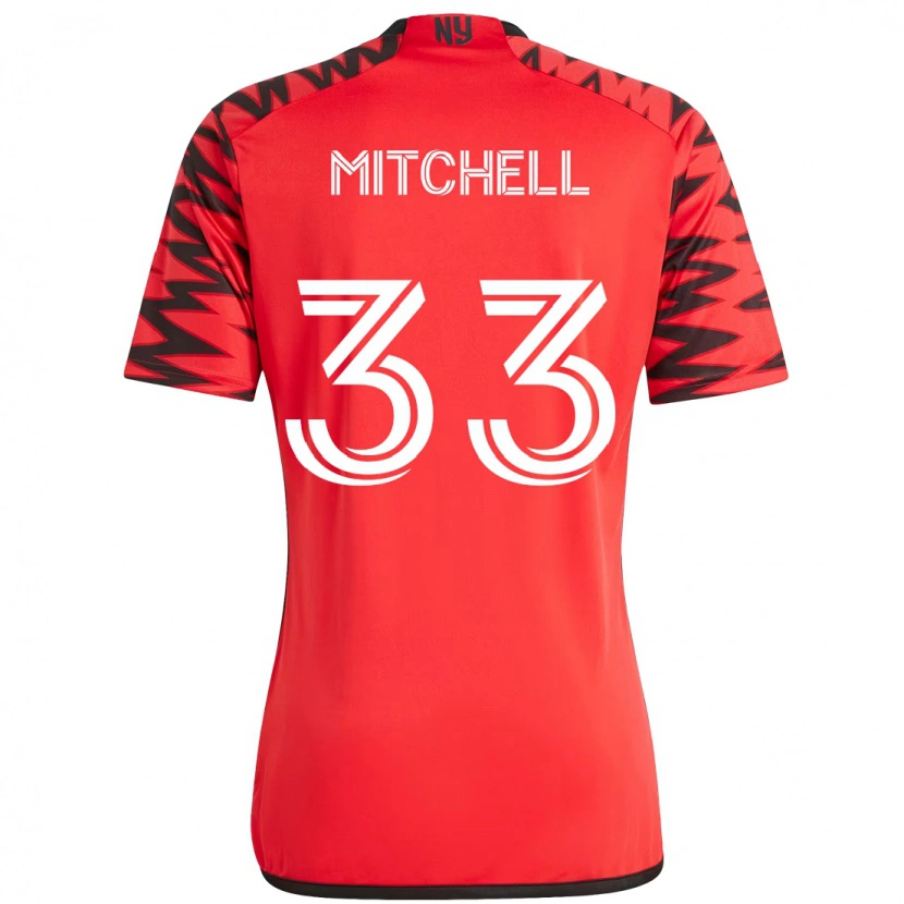Danxen Kvinnor Roald Mitchell #33 Röd Svart Hemmatröja Matchtröjor 2025/26 Tröjor T-Tröja
