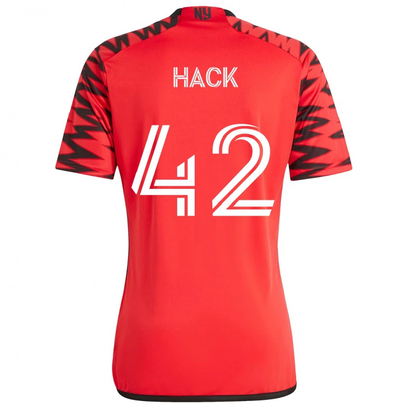 Danxen Kvinnor Alexander Hack #42 Röd Svart Hemmatröja Matchtröjor 2025/26 Tröjor T-Tröja