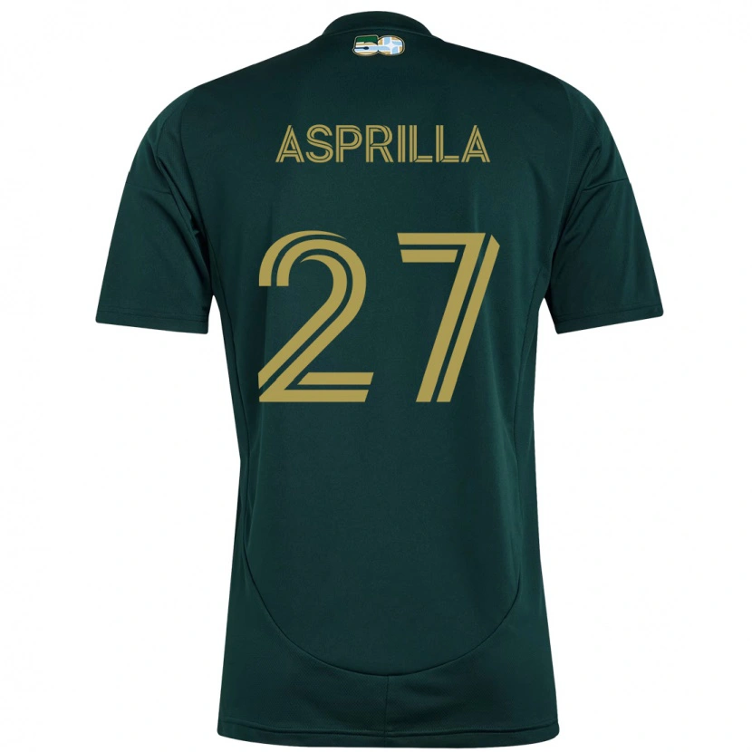 Danxen Kvinnor Dairon Asprilla #27 Svart Brun Hemmatröja Matchtröjor 2025/26 Tröjor T-Tröja