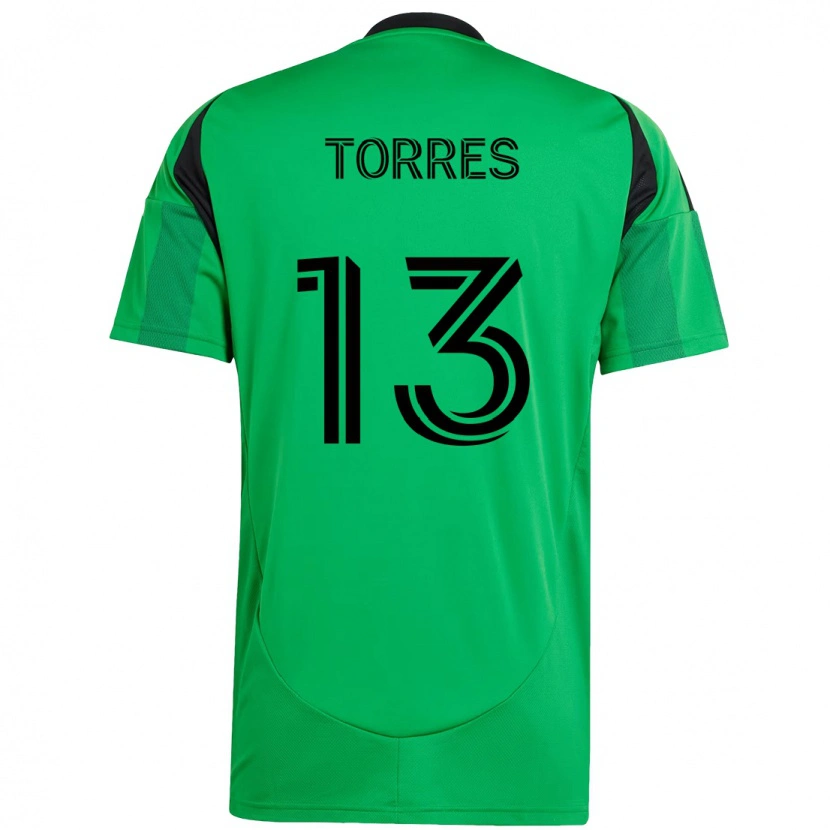 Danxen Kvinnor Leo Torres #13 Grön Svart Hemmatröja Matchtröjor 2025/26 Tröjor T-Tröja