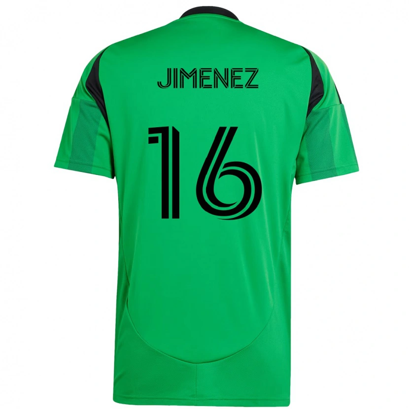 Danxen Kvinnor Héctor Jiménez #16 Grön Svart Hemmatröja Matchtröjor 2025/26 Tröjor T-Tröja