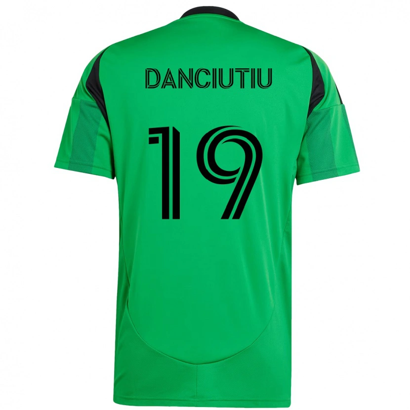 Danxen Kvinnor Vlad Dănciuțiu #19 Grön Svart Hemmatröja Matchtröjor 2025/26 Tröjor T-Tröja