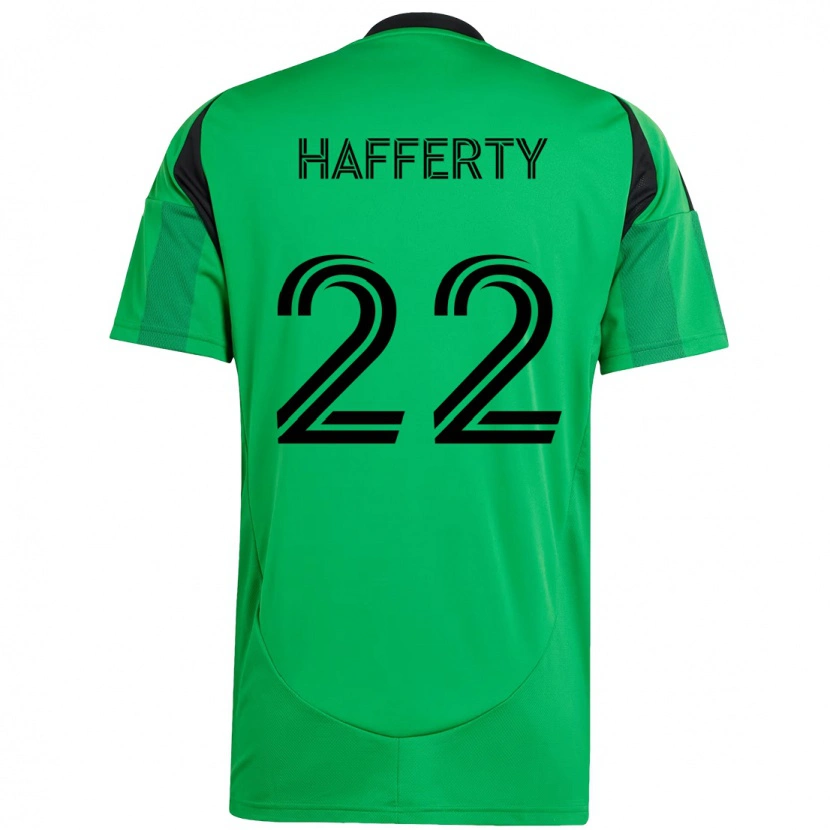 Danxen Kvinnor Joe Hafferty #22 Grön Svart Hemmatröja Matchtröjor 2025/26 Tröjor T-Tröja
