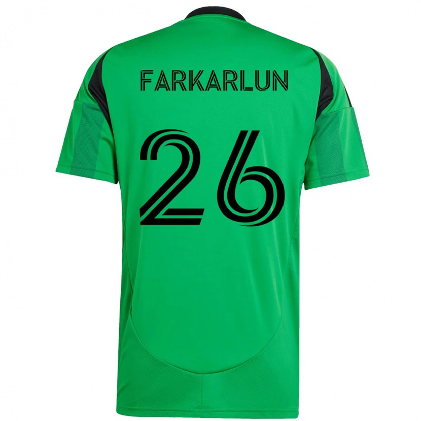 Danxen Kvinnor Jimmy Farkarlun #26 Grön Svart Hemmatröja Matchtröjor 2025/26 Tröjor T-Tröja
