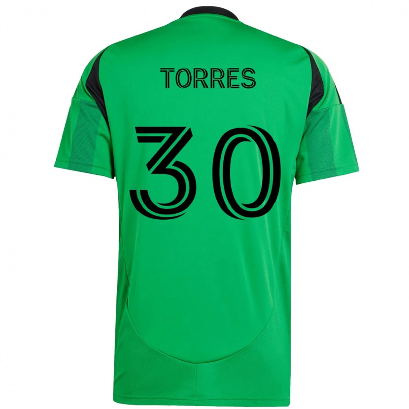 Danxen Kvinnor Ervin Torres #30 Grön Svart Hemmatröja Matchtröjor 2025/26 Tröjor T-Tröja