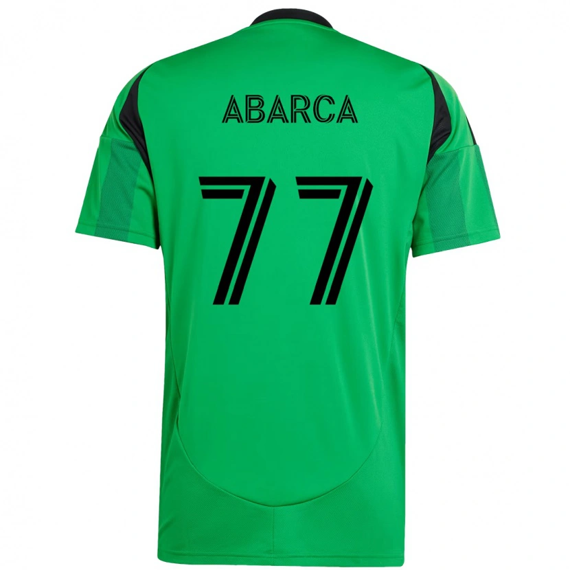 Danxen Kvinnor Diego Abarca #77 Grön Svart Hemmatröja Matchtröjor 2025/26 Tröjor T-Tröja