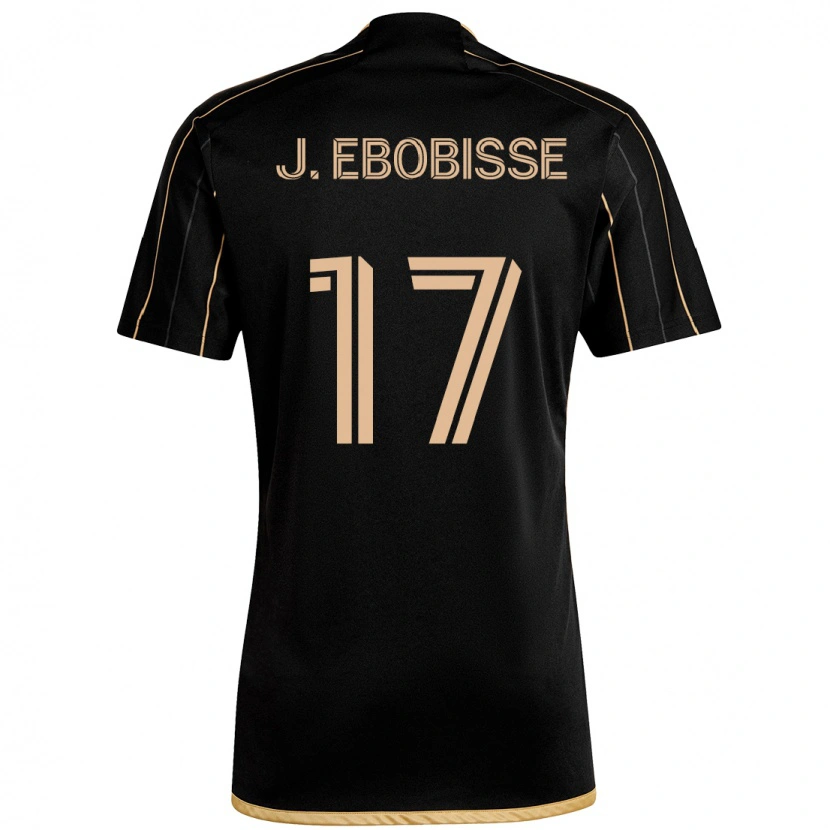 Danxen Kvinnor Jeremy Ebobisse #17 Svart Brun Hemmatröja Matchtröjor 2025/26 Tröjor T-Tröja