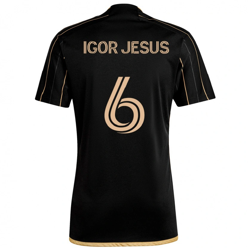 Danxen Kvinnor Igor Jesus #6 Svart Brun Hemmatröja Matchtröjor 2025/26 Tröjor T-Tröja