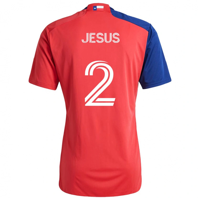 Danxen Kvinnor Geovane Jesus #2 Röd Marinblå Hemmatröja Matchtröjor 2025/26 Tröjor T-Tröja