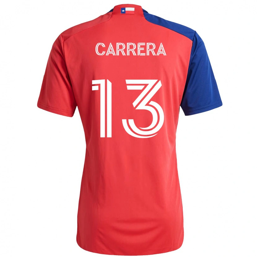 Danxen Kvinnor Antonio Carrera #13 Röd Marinblå Hemmatröja Matchtröjor 2025/26 Tröjor T-Tröja
