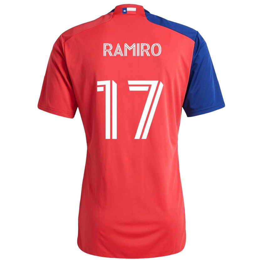 Danxen Kvinnor Ramiro #17 Röd Marinblå Hemmatröja Matchtröjor 2025/26 Tröjor T-Tröja