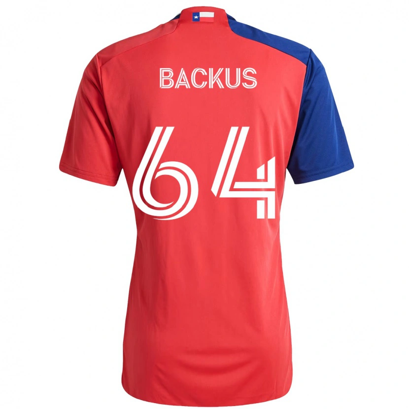 Danxen Kvinnor Braeden Backus #64 Röd Marinblå Hemmatröja Matchtröjor 2025/26 Tröjor T-Tröja