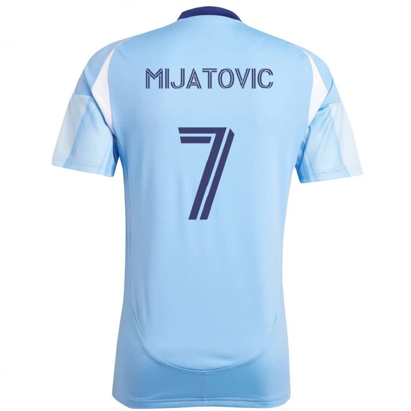 Danxen Kvinnor Jovan Mijatovic #7 Ljusblå Hemmatröja Matchtröjor 2025/26 Tröjor T-Tröja