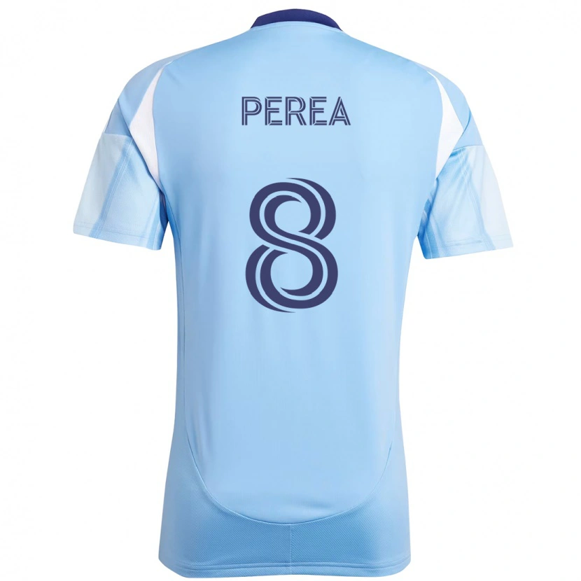 Danxen Kvinnor Andrés Perea #8 Ljusblå Hemmatröja Matchtröjor 2025/26 Tröjor T-Tröja