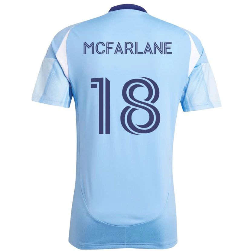 Danxen Kvinnor Christian Mcfarlane #18 Ljusblå Hemmatröja Matchtröjor 2025/26 Tröjor T-Tröja
