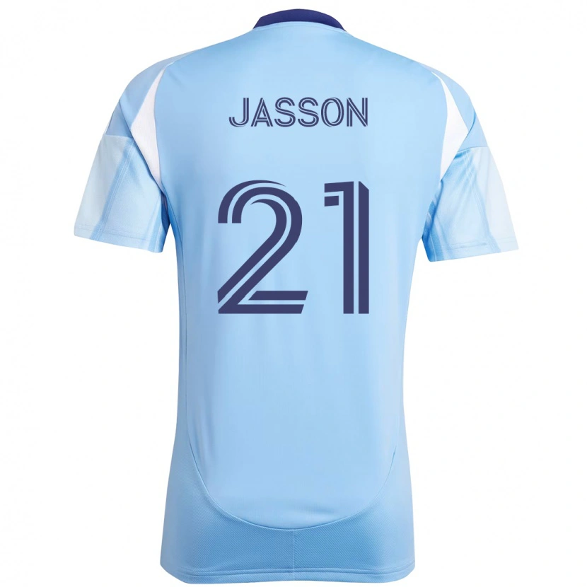Danxen Kvinnor Andres Jasson #21 Ljusblå Hemmatröja Matchtröjor 2025/26 Tröjor T-Tröja
