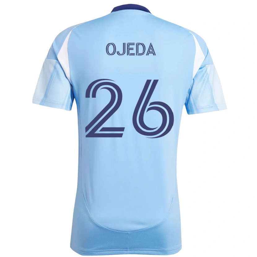 Danxen Kvinnor Agustín Ojeda #26 Ljusblå Hemmatröja Matchtröjor 2025/26 Tröjor T-Tröja